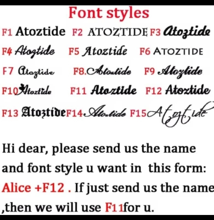 Font Styles